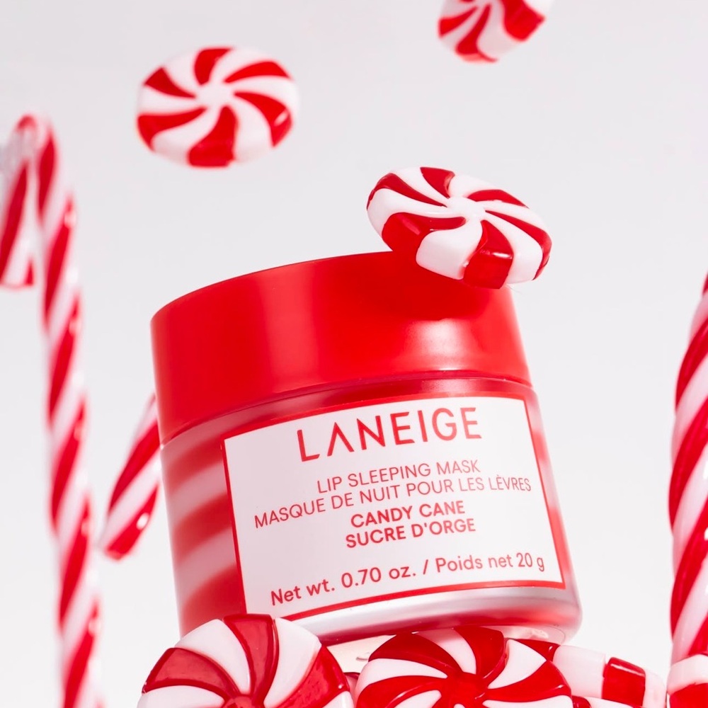 Laneige Candy Cane Lip Sleeping Mask